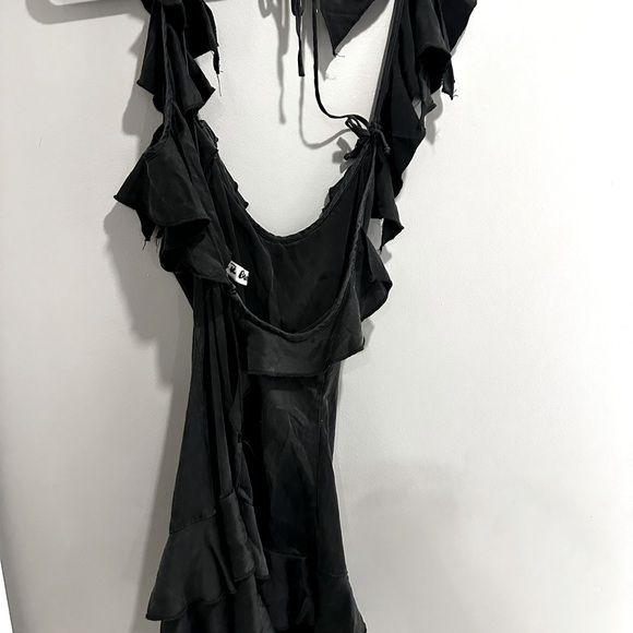 Sz S Rat & Boa Aliya ruffle dress. Asymmetrical and elegant. 100% silk - Picture 4 of 7